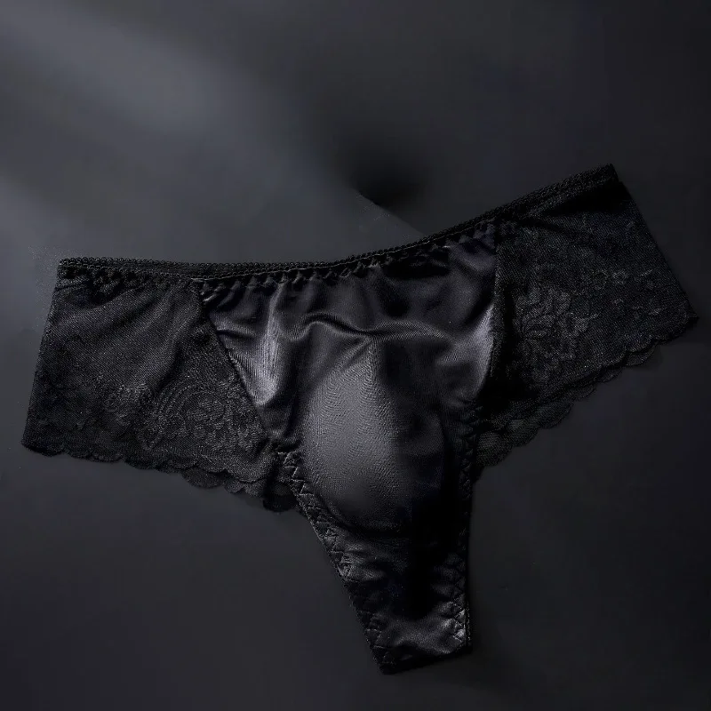 Men Briefs Ultra-Thin Lace Underwear Sheer Lmesh High Elastic Semi-Transparent Breathable Low-Rise Panties Sissy Lingerie — image 6