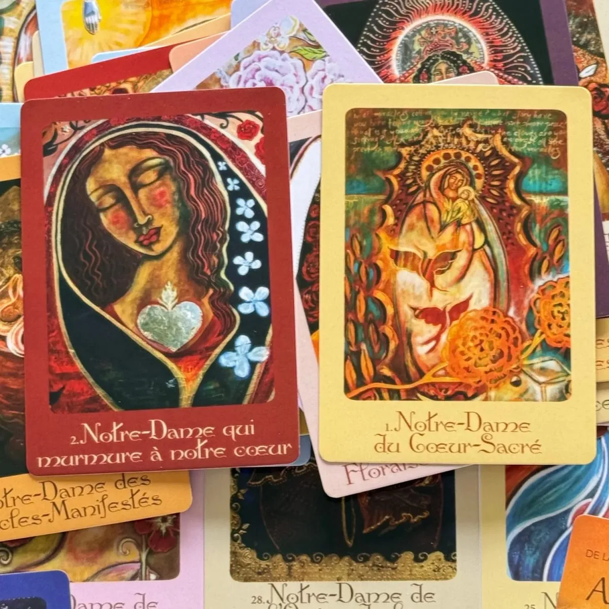 L'Oracle De Marie Mère Universelle Versão Francesa Milagres de Proteção e Guérison Oracle Deck 44 Jogos de Tabuleiro — image 5
