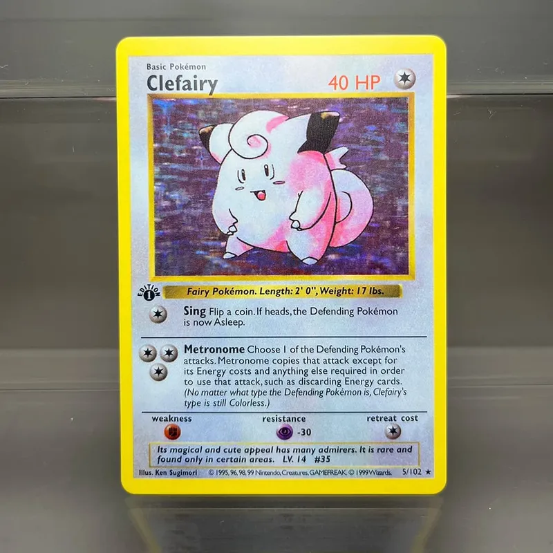 PKM Single Cards 1. Edition 1996 Mewtwo Charizard Dragonite Zapdos PTCG fóliakártyák alapkészlet játékgyűjtemény PKM proxy kártyák