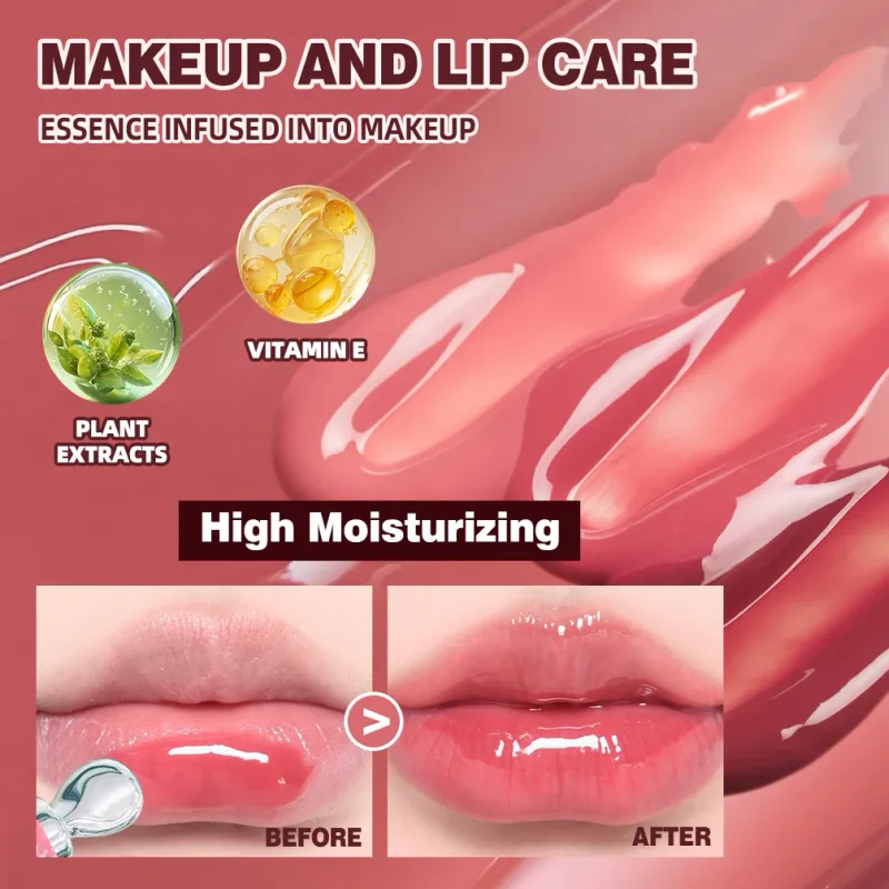 Mirror Pearl Lipgloss μακράς διαρκείας ενυδατικό κραγιόν λάμψη Glitter Lip glaze Αντικολλητικό Cup Jelly Pout Lip Tint Makeup