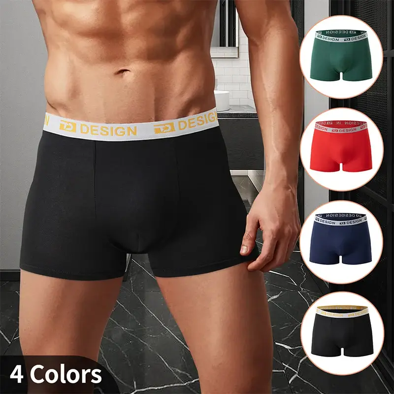 Pantaloncini sportivi Four Seasons da uomo Four Seasons, 4 pezzi, ad asciugatura rapida, comodi e alla moda, multicolori, casual per la casa