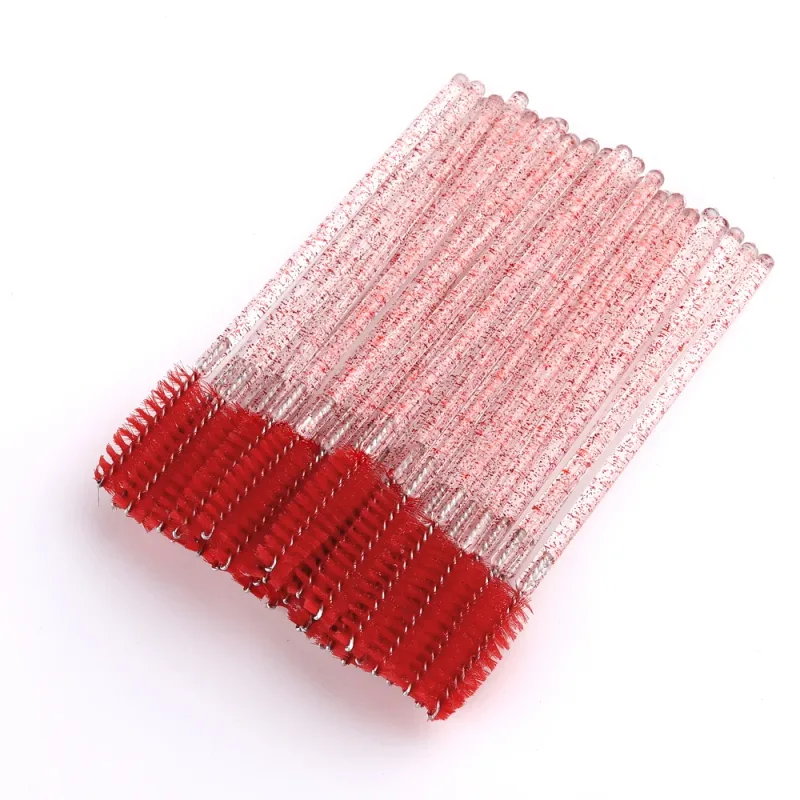 50pcs Disposable Eyelash Brushes Extension Crystal Eyebrow Brush Mascara Wand Eye Lashes Cosmetic Tool Set Makeup Beauty — image 11