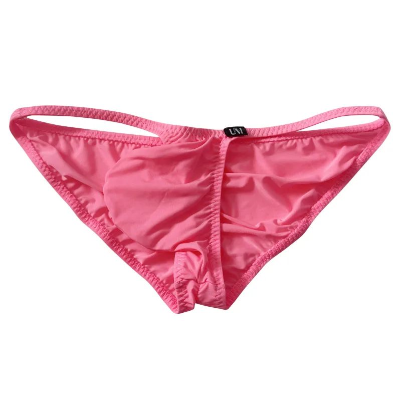 Ultra Low Waist Men's Briefs Thin Ice Translucent Sexy Underwear Comfortable Modern Fashion Buttock Highlighting Male Briefs