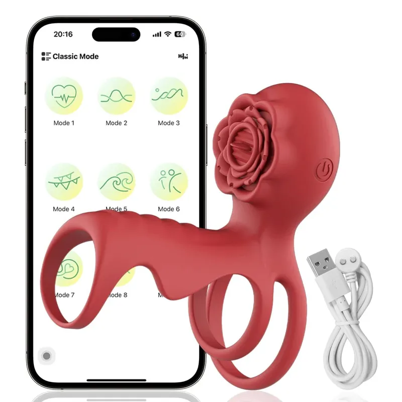 Remote Control Penis Ring Vibrator Sex Toy for Men Delay Time Prostate Massager 360° Rotation Twisting Vibrating Cock Rings 18+ — image 13