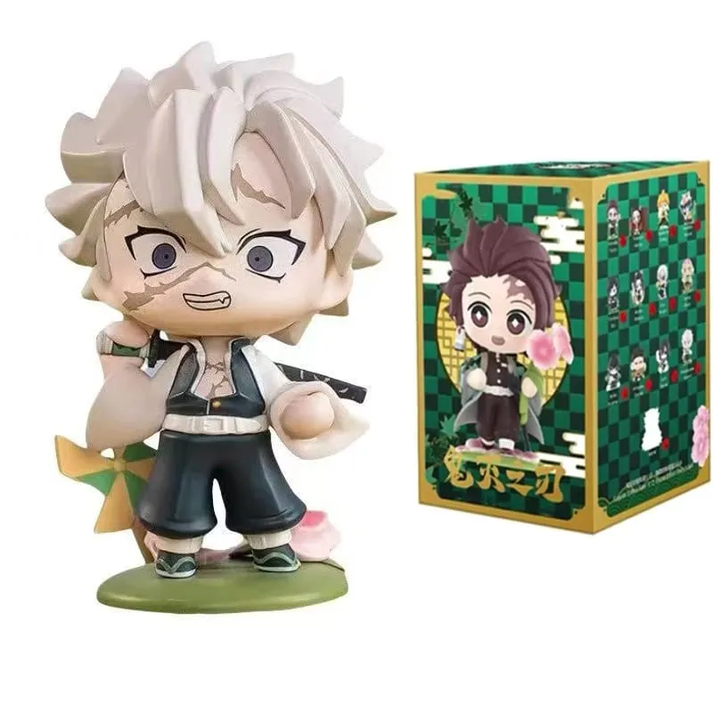 2026 Tanjiro Kamado Nezuko Demon-Slayer Anime Cartoon Figure Blind Box Creative Personalized Statue Ornament Surprise Gift Box