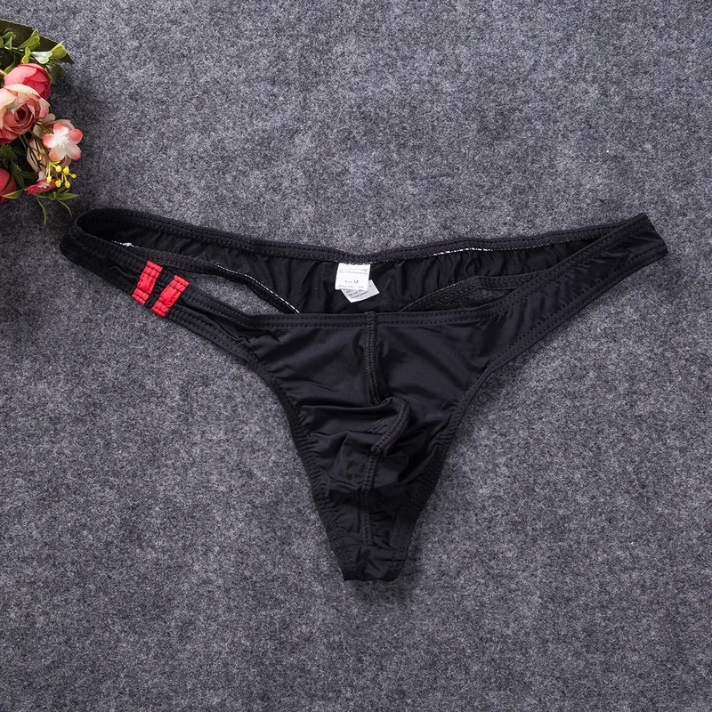 Men's Thongs G String Sexy Gay Sissy Underwear Briefs Man Jockstrap T Back Underpants Penis Pouch Breathable Panties — image 4