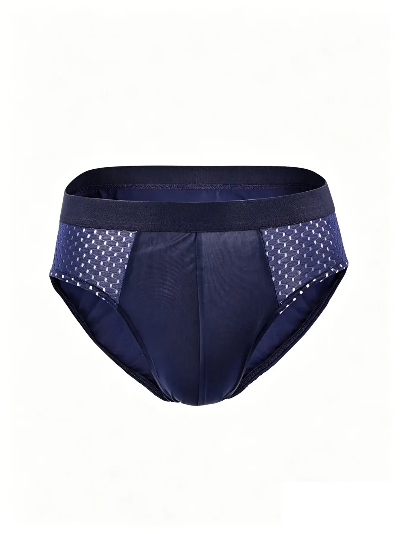 4/8 Pcs Set Ice Silk Mesh Men Briefs Breathable Quick Dry Triangle Underwear Ultra Thin Lightweight Comfortable Male Underpants — image 1