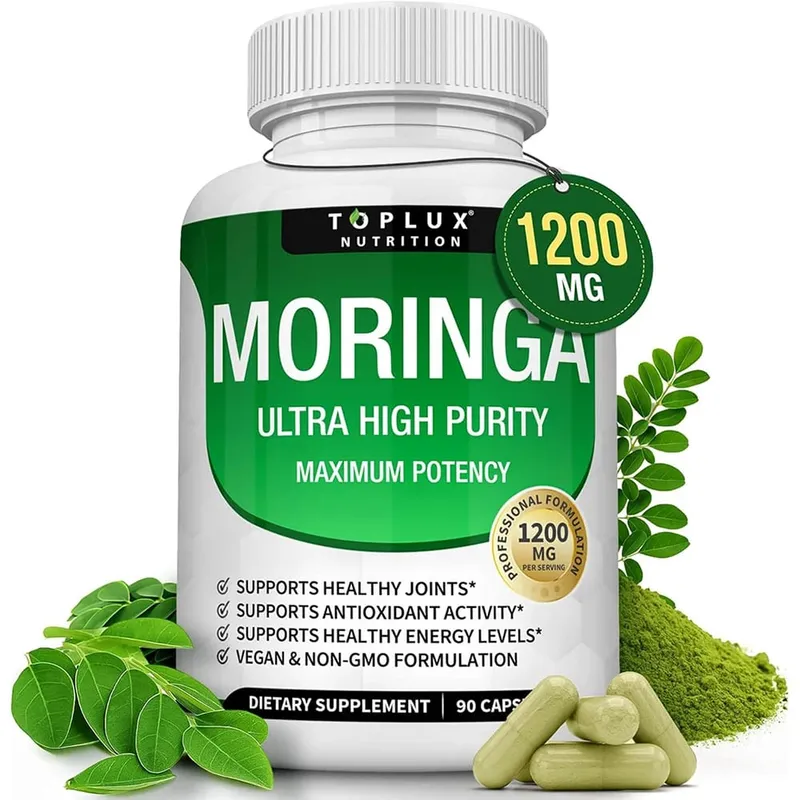 Συμπλήρωμα Premium Magnesium Complex 1000mg Magnesium Glysinate 525mg Blood Sugar Complex 940mg Moringa Capsules 1200mg Non-GMO — image 9