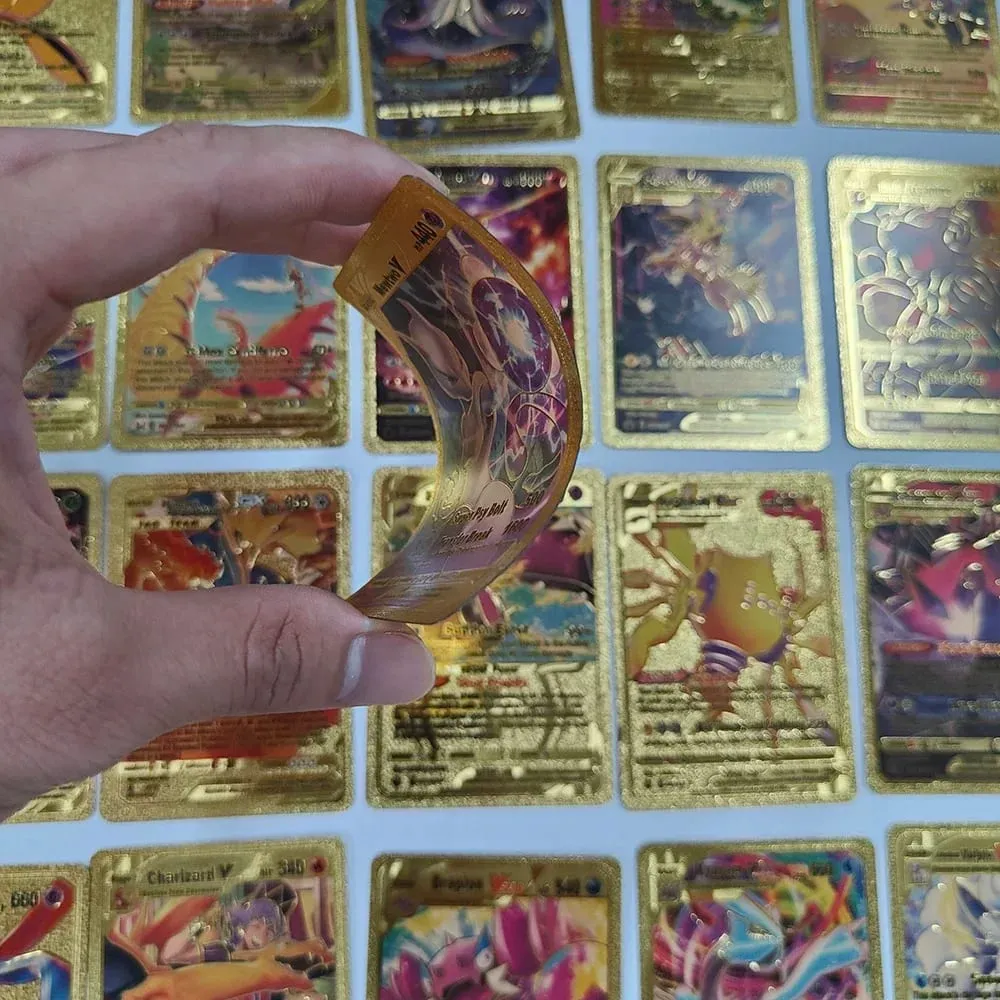 55 τεμάχια Pokemon Cards Vmax GX Gold Foil Flash Box Party Διαδραστικό παιχνίδι Αγγλικά Ισπανικά Πολύχρωμο Παιχνίδι Συλλογή Κάρτας Δώρο — image 3