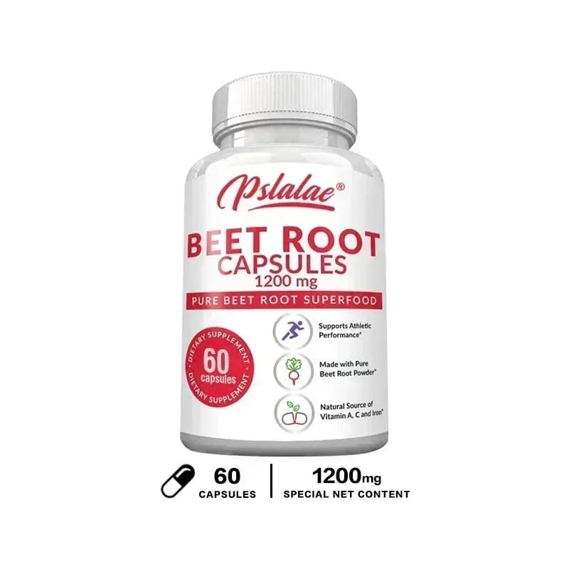 Beetroot Capsules - Helps Relieve Fatigue Promotes Heart and Cardiovascular Health Improves Human Immunity Non-GMO — image 10