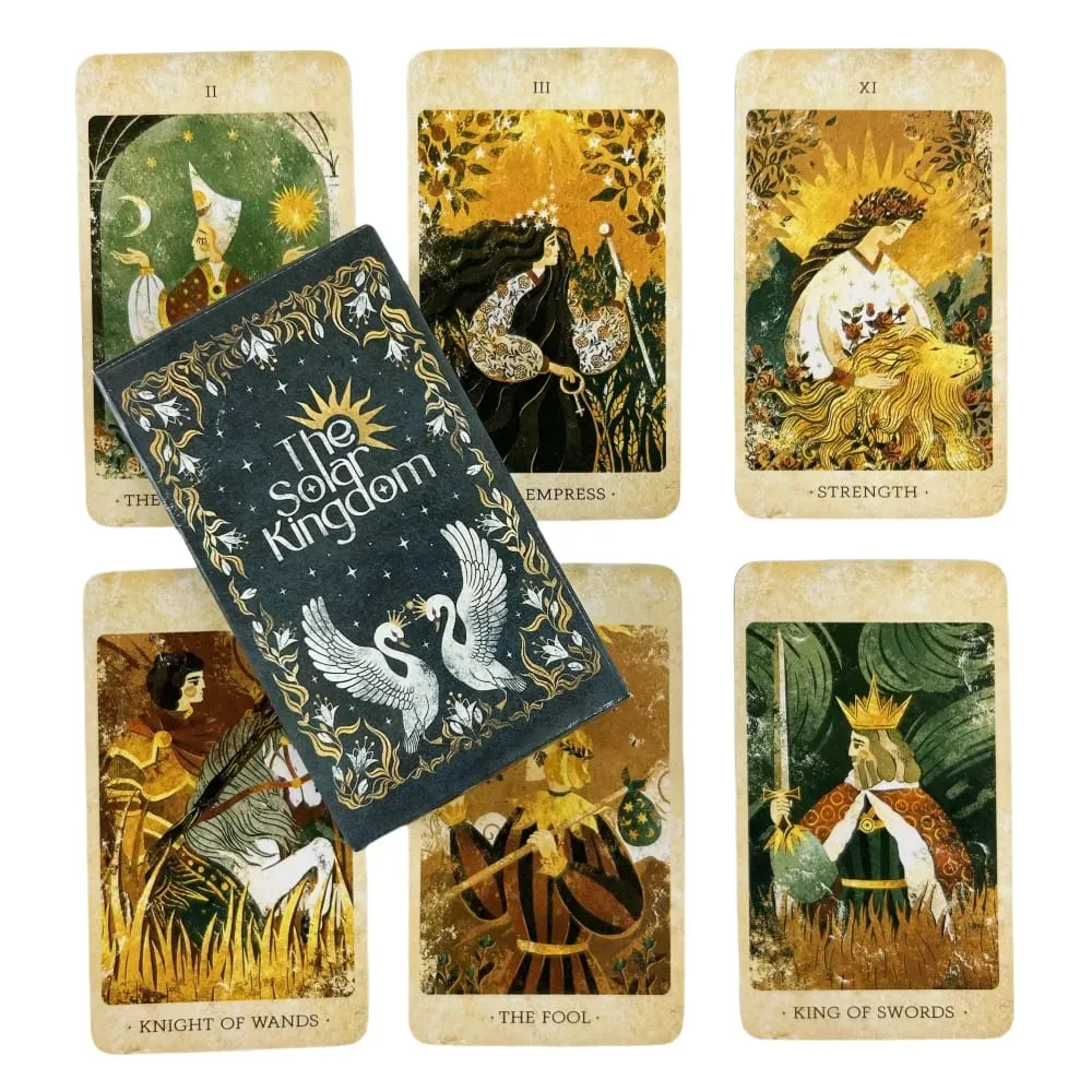 1/3/5 יחידות The Solar Kingdom Tarot Deck Oracle Set Divination English Editions Edition משחקי לוח סיטונאי — image 2