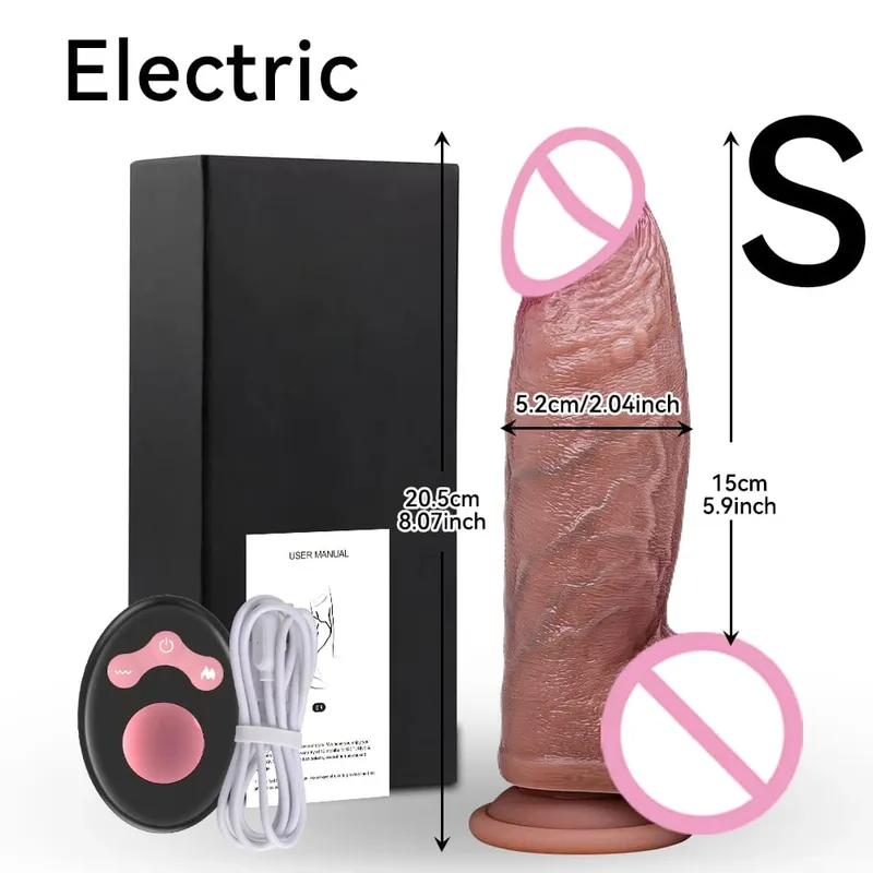 Thick Dildo Vibrator For Women Realistic Dildos Penis Remote Control Thrusting Heated Vibrators Sex Toys Anal G Spot Stimulators — image 9
