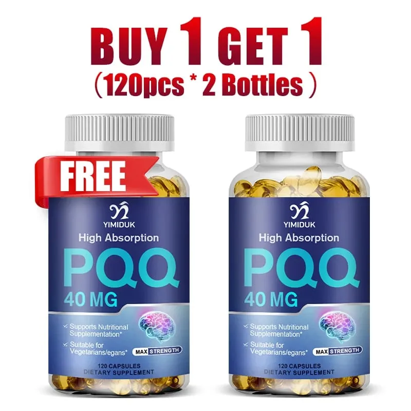 Buy 1 Get 1 Free! PQQ 40mg Supplement for Cognitive Function Booster Enhances Brain Energy Heart Brain & Anti-Aging Vegan — image 9