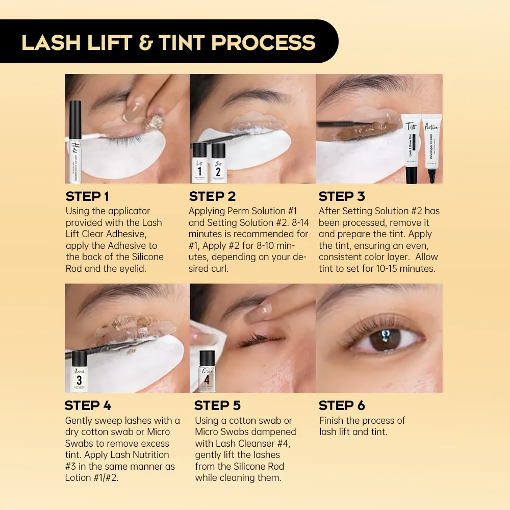 Gollee Eyelash Lifting Perm Kit Φυσικό Ενισχυτικό Βλεφαρίδων Μεγάλης Διάρκειας 4-6 Εβδομάδων Μαύρες Βλεφαρίδες Βαφής Βλεφαρίδων Perm Επαγγελματικό μακιγιάζ — image 6