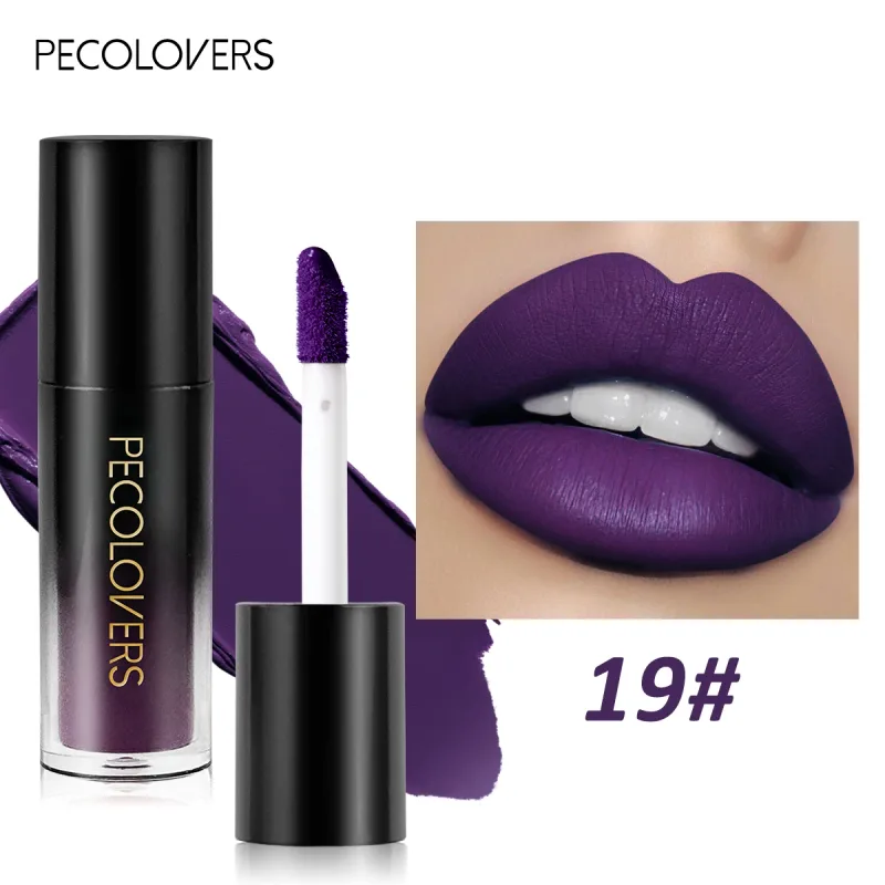 Πολλαπλών χρωμάτων Matte Velvet Lip Gloss Αδιάβροχο Αντικολλητικό Κύπελλο λείο κραγιόν για εφαρμογή υψηλής απόδοσης χρωμάτων — image 13