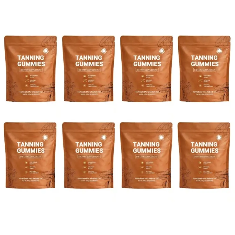 Γυναικείο μαύρισμα Gummies για γυναίκες Χωρίς Sunless Bronzing Glow Υποστήριξη Vegan Χωρίς Ζάχαρη, Μη ΓΤΟ Ασταξανθίνη & Λυκοπένιο 60 Αριθμός — image 12