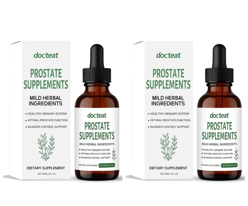 Docteat Prostate Support Liquid Drops Saw Palmetto Nettle Root Εκχύλισμα σπόρων κολοκύθας Ανδρική καθημερινή ευεξία 60ml 2 fl oz 30 ημέρες