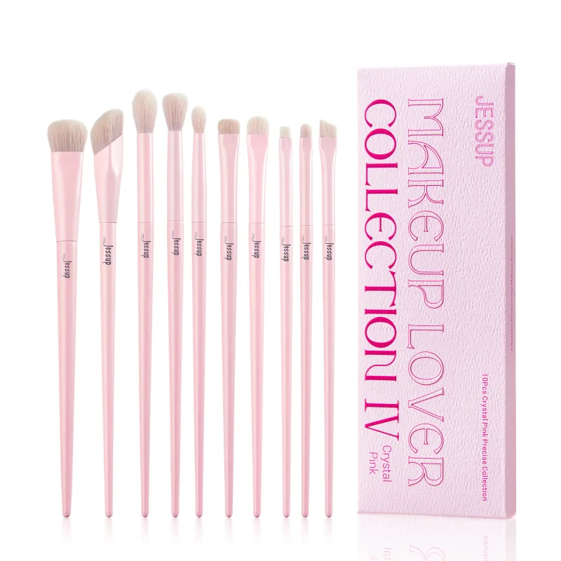 Jessup Eyeshadow Brush Set Pink Eye Makeup Brushes Concealer Brush Premium Vegan Liner σκιά ματιών Blending Brush for Makeup T496