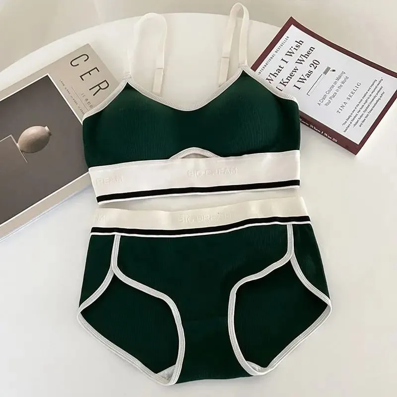 Εσώρουχα εσώρουχα Seamless Sports Bralette Teens Wireless Anti-Sagging Thin Cup Μικρή υποστήριξη στήθους Racerback Ελαφρύ σετ σουτιέν — image 14