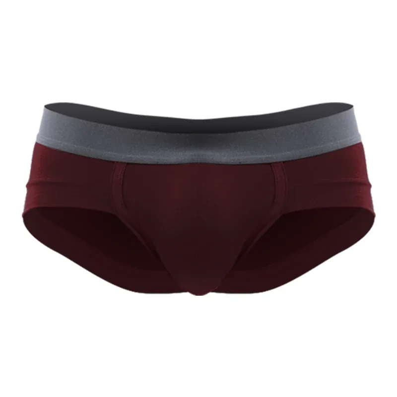 Men's Underwear, Men's Briefs, U-Shaped Pouch, Modal Breathable Summer Youth White Low-Waist Briefs — image 24