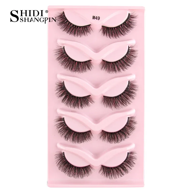 Half Lashes Cat Eye Lashes 3D Natural Finged End Eye Elong Lashes Fox Eye Lashes Faux Mink Lashes Μακιγιάζ — image 34