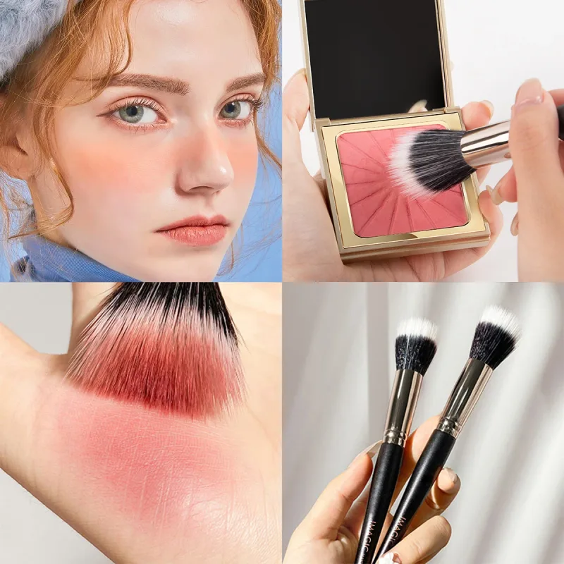 Single Blush Brush Loose Powder Contouring Highlighter Brush Soft Fiber Hair Make up Tool Professional Beauty Brushes — image 3