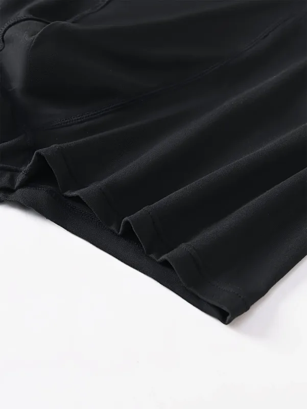 3/10 Piece Set of Men's Underwear Black Color Classic Fashion Men Underpant High Stretch Boxer Shorts Plus Size Teenage Panties — image 6