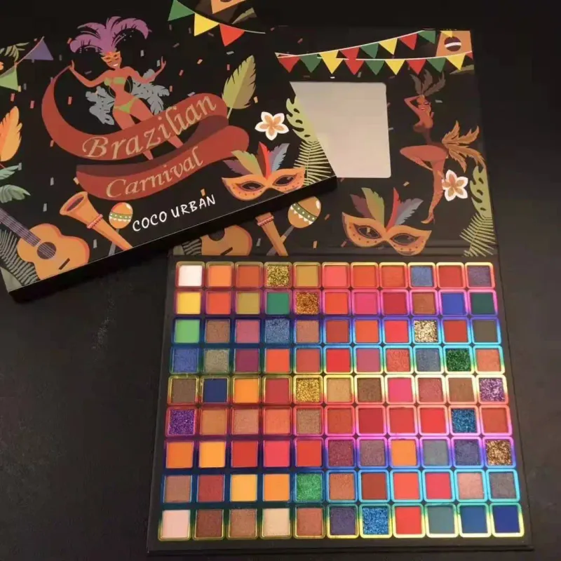 Boutique 96 Colors Eye Shadow Plate Shimmer Matte Sequin Eyeshadow Colorful Stage Ball Dedicated Neon Eyeshadow Palette Beauty — image 8