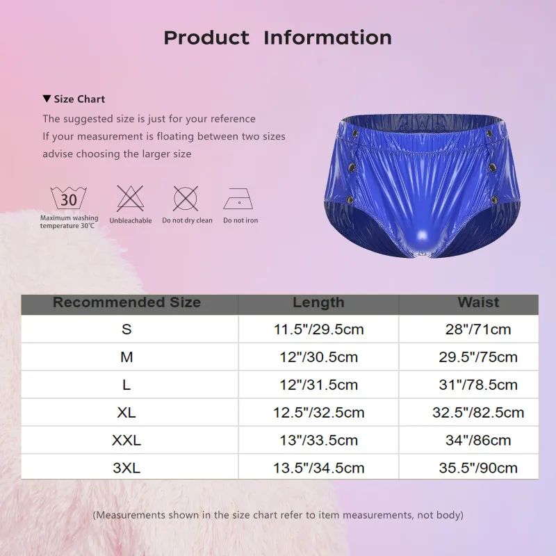 Men Waterproof Diaper Cover Elderly Bedridden Leak-proof Incontinence Briefs Tear-away Washable Adaptive Underwear Swimwear — image 7