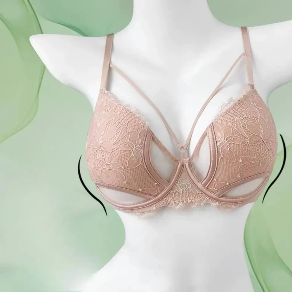 1. Σετ σουτιέν BANERDANNI Sexy Pure Desire Big Bust Minimizer Push Up Side Support Anti Sagging Anti-flading Εσώρουχα Hot Sale Best