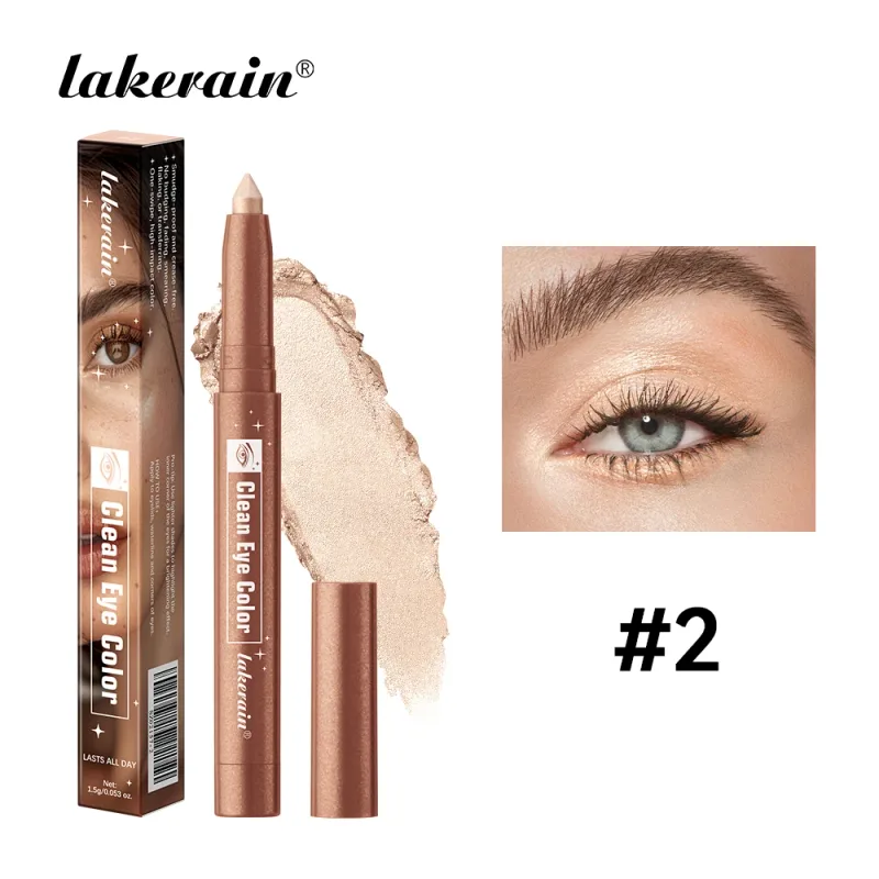 12Colors Metallic Eyeshadow Pencil Glitter Silkworm Liner Pen Highlighter μακράς διάρκειας Χρυσό Μπλε Κρέμα Μακιγιάζ για σκιές ματιών Stick