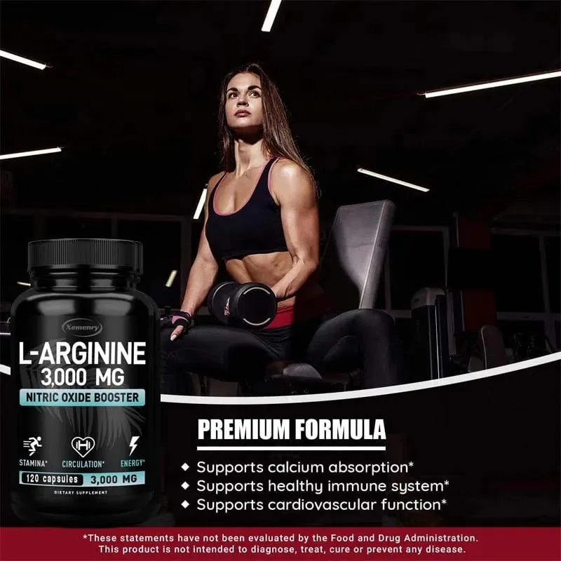 Κάψουλες L-Arginine 3000mg - Ενισχυτικά μονοξειδίου του αζώτου - Βελτίωση της απόδοσης της ενεργειακής αντοχής Δόμηση μυϊκής μάζας — image 5