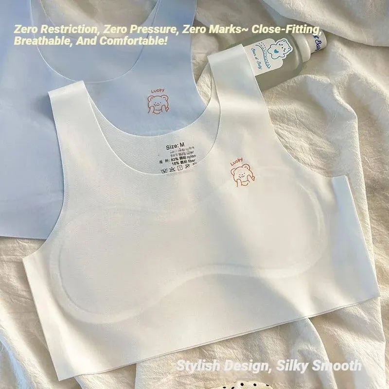 Εσώρουχα 3 τεμάχια Teenagers Comfortable Breathable Simple Training Best Soft Elastic Skin Friendly εσώρουχα για κορίτσια Χωρίς ατσάλινο δαχτυλίδι