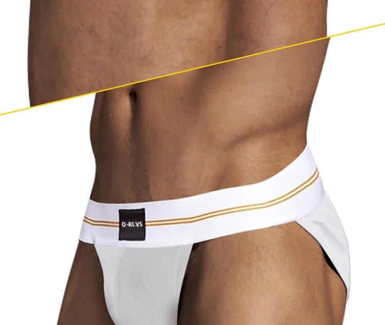 Mga Brief Panlalaking Seamless Hip Design Mens Underwaer Super Large Wide 5cm Elastic Band Independent Codpiece Boy Short Pants — image 20