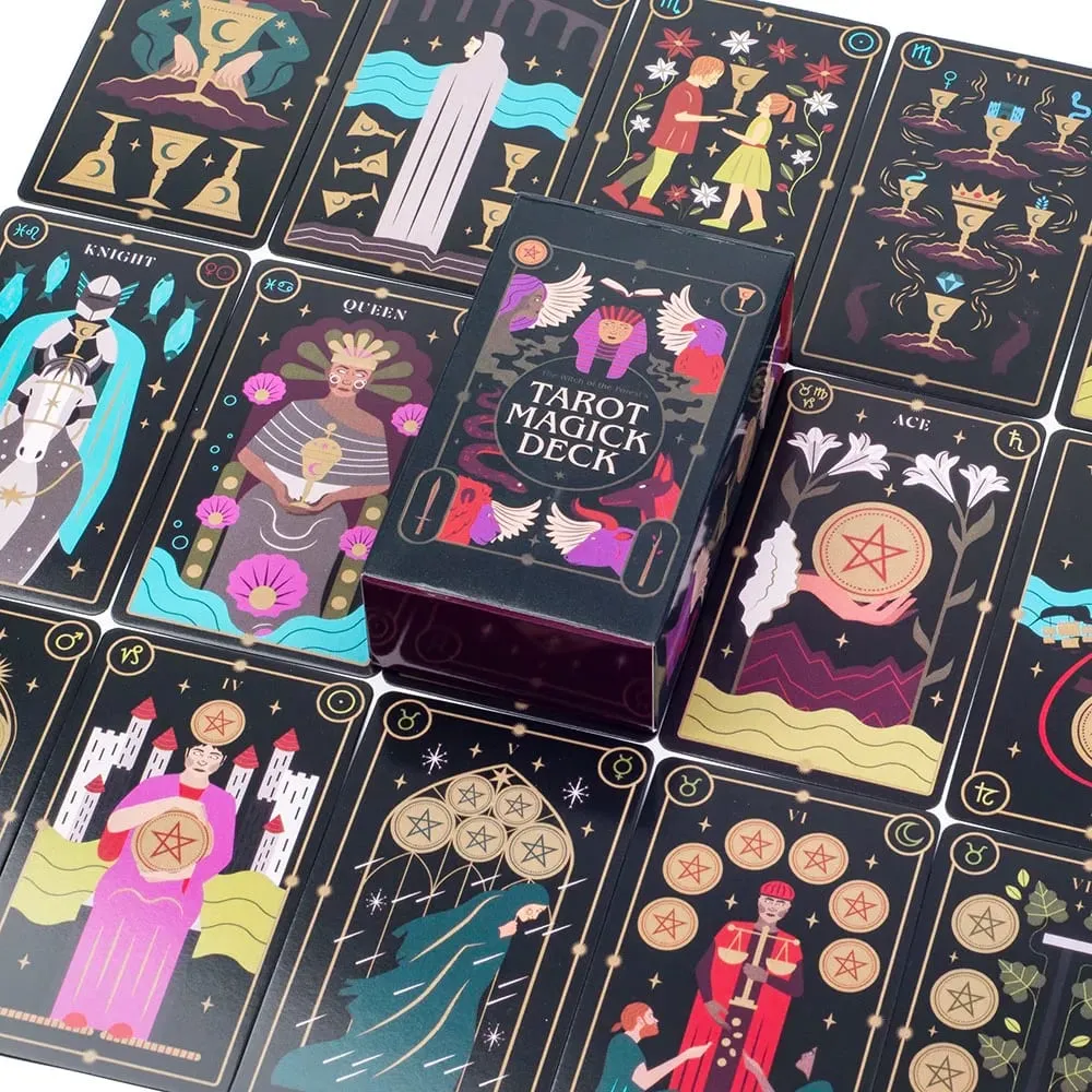 Tarot Magick Deck with Guidebook 10,3x6,1 cm Επιτραπέζια Oracle Cards for Parties for Divination and Spiritual Insight Επιτραπέζιο παιχνίδι — image 6