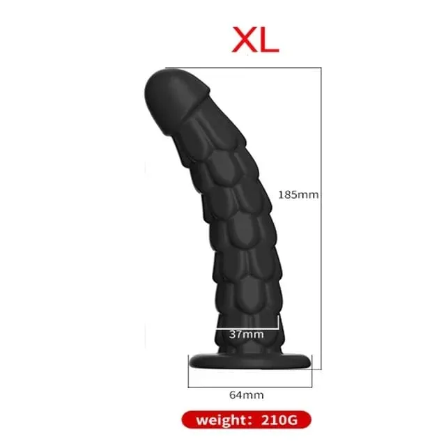 Σιλικόνη πέους πρωκτικό Dildo με βεντούζα Dragon Scale Butt Ass Anus Butt Plug Πρωκτικό βύσμα πισινό βύσμα πισινό Προστάτη σεξουαλικά παιχνίδια για γυναίκες — image 10