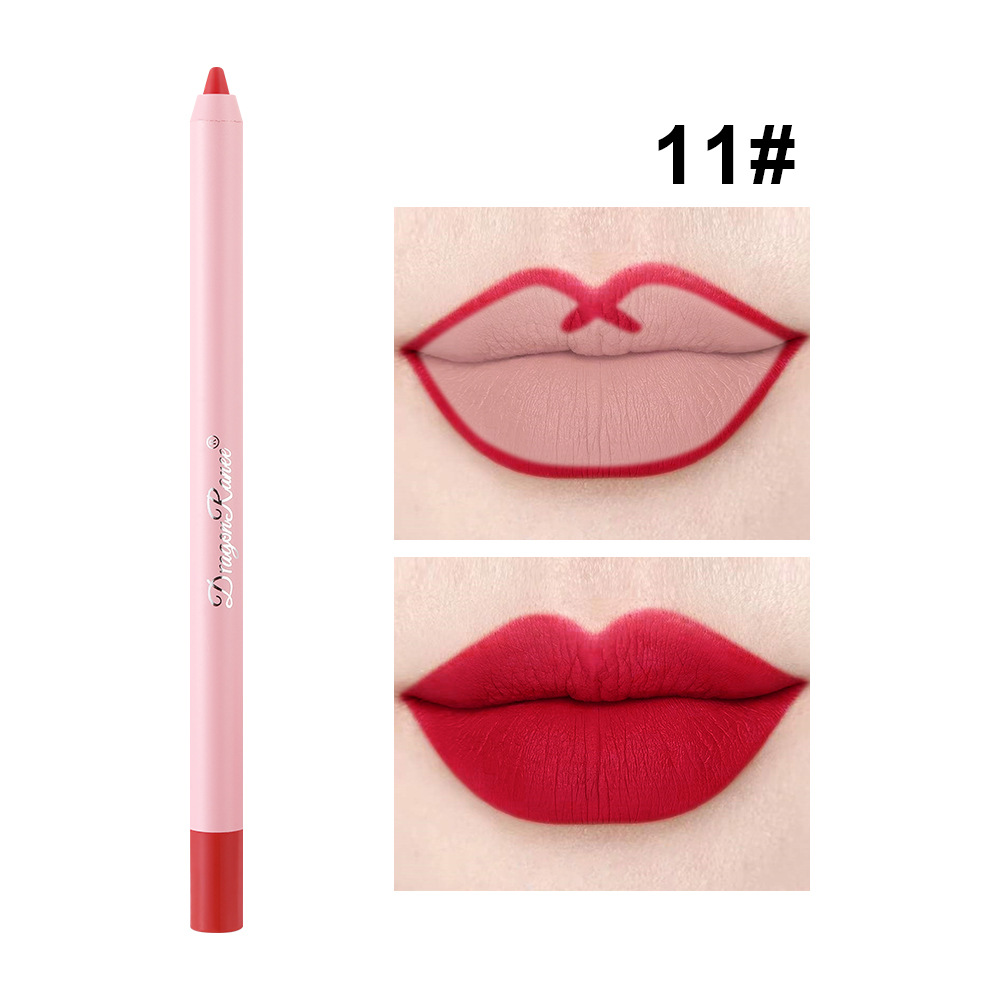 Αδιάβροχη ματ επένδυση χειλιών σε Bean Paste Color Lip Plumping Lipstick Pen Non-Fading Lip Liner Αδιάβροχο και ανθεκτικό στον ιδρώτα Ματ Lip Liner μακράς διαρκείας στυλό Plump Lip Lipstick One-Second — image 8