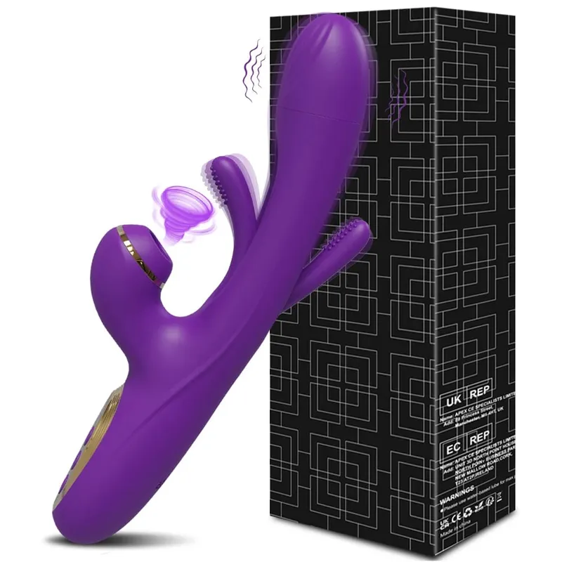 מוצץ רטט מנפנף לנשים דגדגן G Spot Stimulator דילדו הקשה נרתיק לעיסוי רוטט למבוגרים צעצועי מין נקבה 18+ — image 9