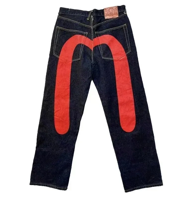 Black Men Straight Leg Jeans Yellow Stitching Loose Slim Fit Trousers 3D Dice Print Artistic Design Unique Trending 2025 New — image 10