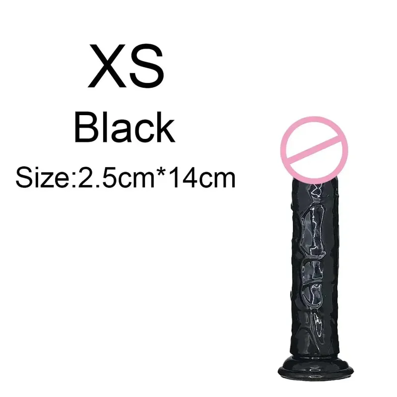 Σούπερ φθηνό 6 μεγεθών Ρεαλιστικό Soft Jelly Dildo Butt Prig βύσματα Παιχνίδι σεξ ενηλίκων για γυναίκες και άνδρες Κολπικός και πρωκτικός αυνανισμός — image 20