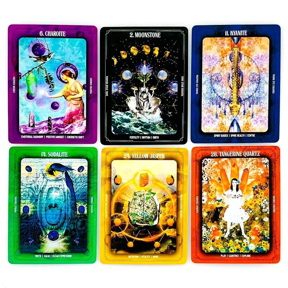 New Crystal Alchemy Oracle Cards 36 Deck 10,2*7,4cm Αγγλική έκδοση Fate Divination Επιτραπέζιο παιχνίδι Διαλογισμός & Παιχνίδια πάρτι — image 4