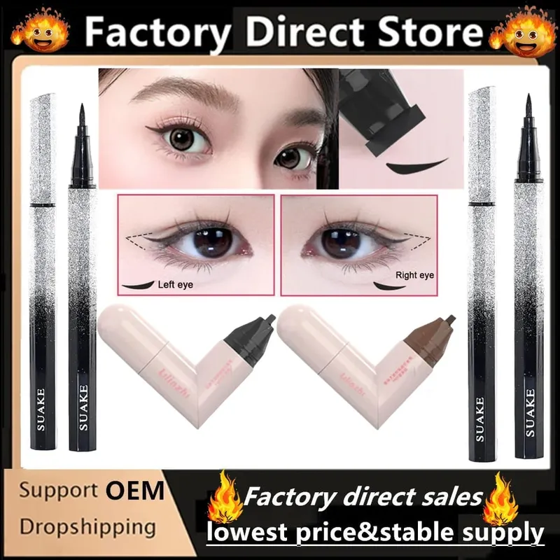 Rotating Stamp Eyeliner - Winged Liner Stencil Waterproof & Smudge-Proof Quick & Easy Perfect Cat Eye Friendly For Beginner