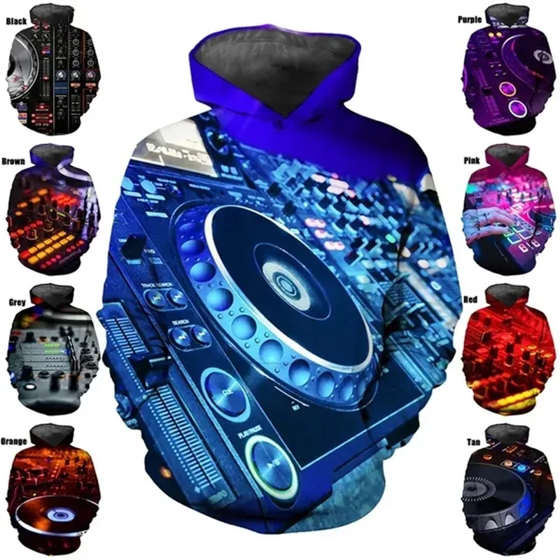 Bagong Fashion 3D Print DJ Pattern Hoodies Para sa Mga Kaswal na Pullover Sweatshirt Mga Tops ng Panlalaking Streetwear Oversized Hoodies Ropa Hombre — image 6