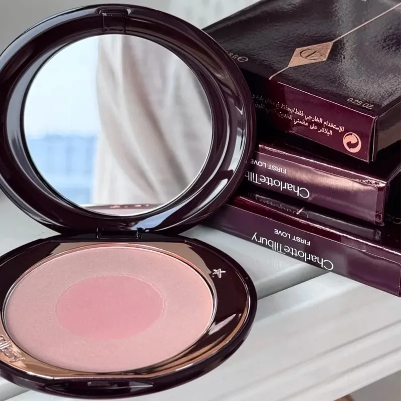 Charlotte Tilbury PILLOW TALK Série Coração Macio Cor Dupla Pó Blush Placa de Cores Código de Cores Quentes Primeiro Amor Sexo em Fogo — image 2