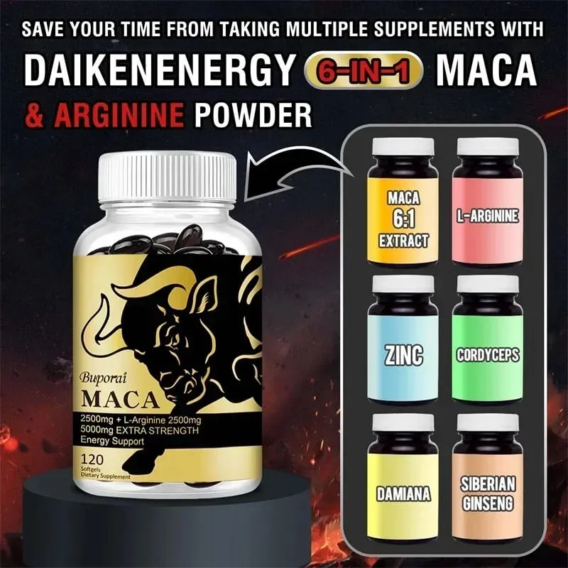 Maca Root Supplement - support Endurance Relieve Fatigue and Promote Muscle Growth
