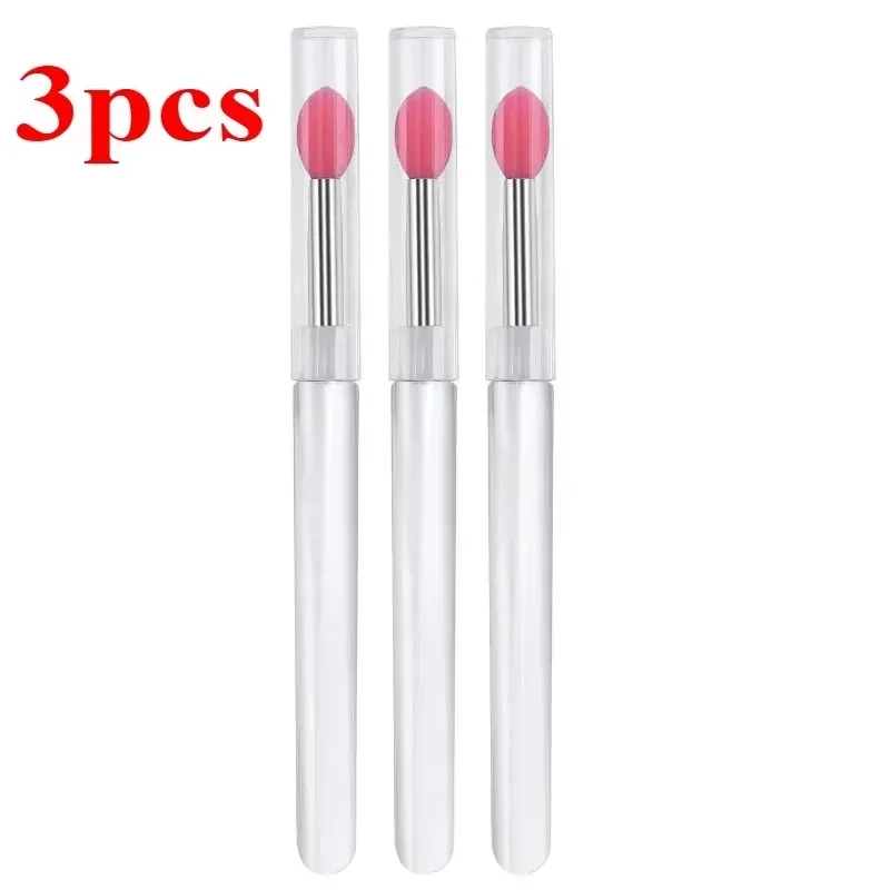 3/5/10PCS Reusable Lip Brush Silicone Lip Mask Applicator Transparent Lipstick Tool For Lip Gloss Eyeshadow Brushes Makeup Tools — image 19