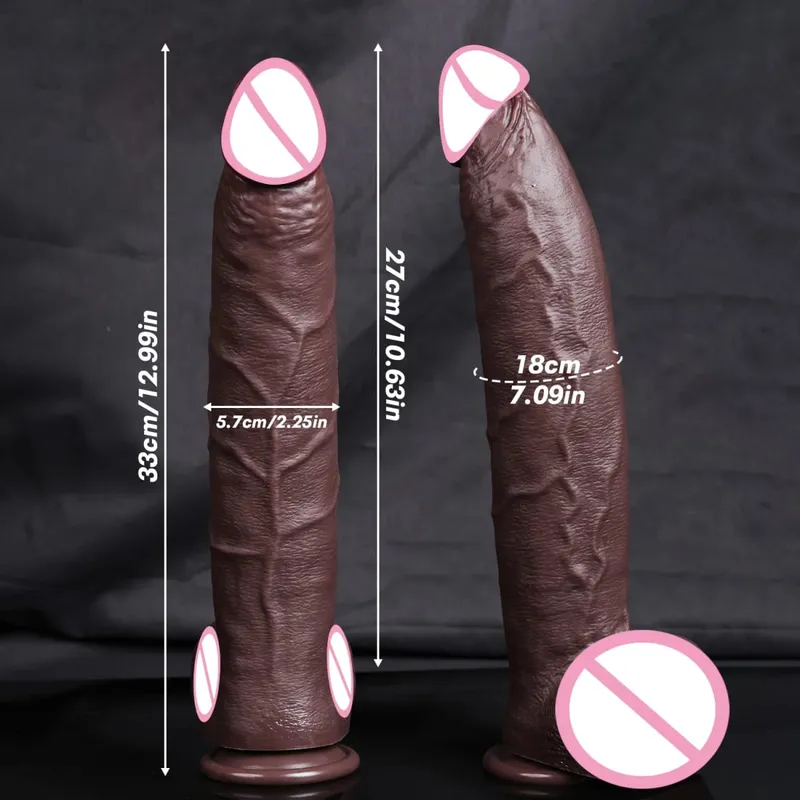 Super Long πέους Dildo Realistic Soft Dildos με βεντούζα Πρωκτικά παιχνίδια σεξ για ενήλικες για άνδρες Γυναίκες Αυνανιστής Τεράστιος ντίς φαλλού — image 8