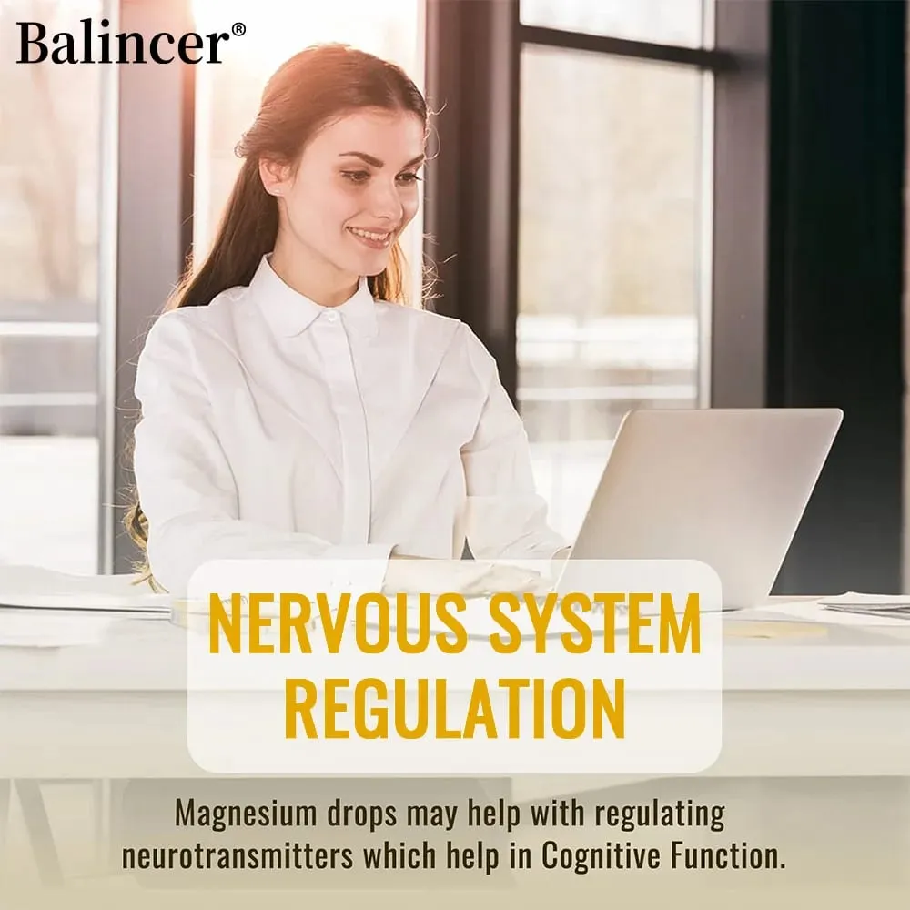 Magnesium Glycinate Liquid Drops 500mg Complex Supplement for Sleep Nerve Energy Muscle Bone Calm & Digestion 2 Fl Oz — image 5