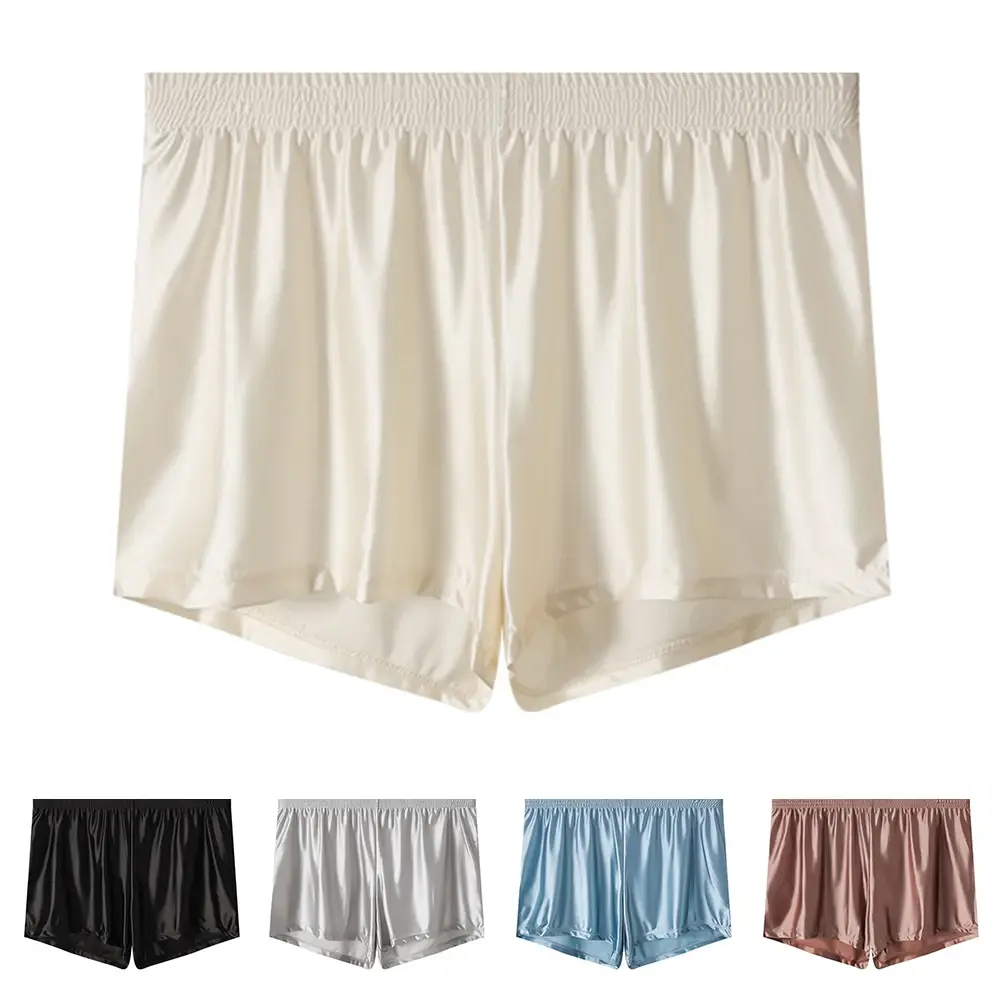 1 Máy Tính Nam Ice Silk Mịn Chắc Chắn Quần Lót Boxer Quần Lót L-3XL Kích Thước Lớn Rời Đồ Ngủ Quần Lót Thân Liền Mạch Thoải Mái Đồ Ngủ — image 12