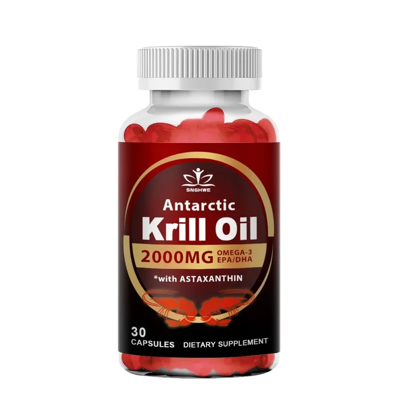 Antarctic Krill Oil-2000mg ανά μερίδα-με Ωμέγα-3 EPA DHA & ασταξανθίνη-Υποστηρίζει υγιείς αρθρώσεις εγκεφαλική καρδιά και αρτηριακή πίεση